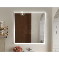 Зеркало с подсветкой для ванной комнаты Люмиро Слим 65х65 см